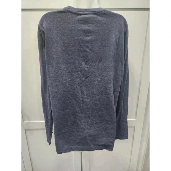 Realtree Men's Long Sleeve Classic Logo T-Shirt Navy Blue And Brown Size Large - Picture 3 of 5